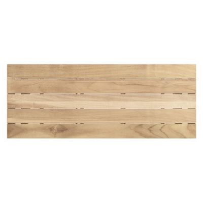 Cesano tuintafel rechthoekig in zwart aluminium en teak - L 280 x B 110 x H 75 cm