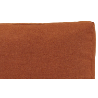 Modica loungehoek in zwart aluminium met pumpkin weather+ softtouch kussens