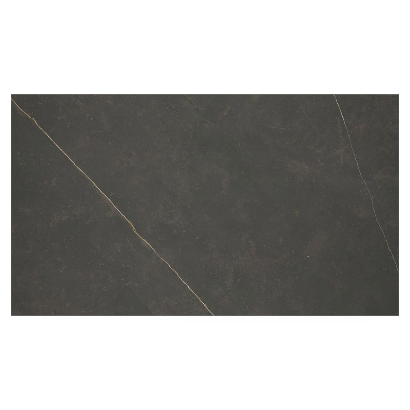 Como loungetafel in zwart aluminium en calatorao volkeramiek - L 140 x B 80 x H 20 cm