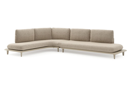 Chaise longue droite + 3-pl