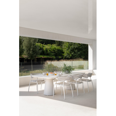 Coussin de chaise Donato (Coda) en all weather sunbrella® luxe lopi ash