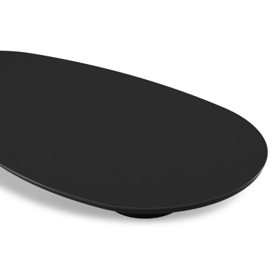 Amico loungetafel organisch in zwart aluminium en volkeramiek Nero Black - L 170 x B 91 x H 25 cm