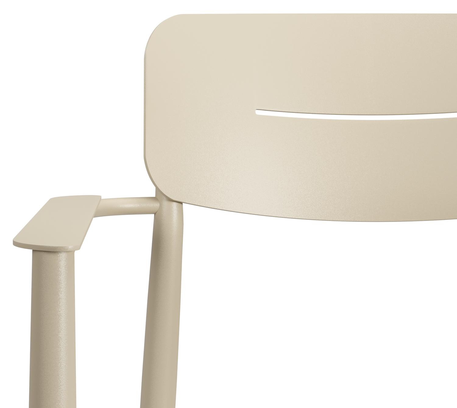 Cosa tuinstoel in beige aluminium