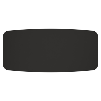 Pamplona ensemble de jardin forme de bateau en aluminium noir en sintered stone notte minerale avec 6 chaises de jardin Cosa