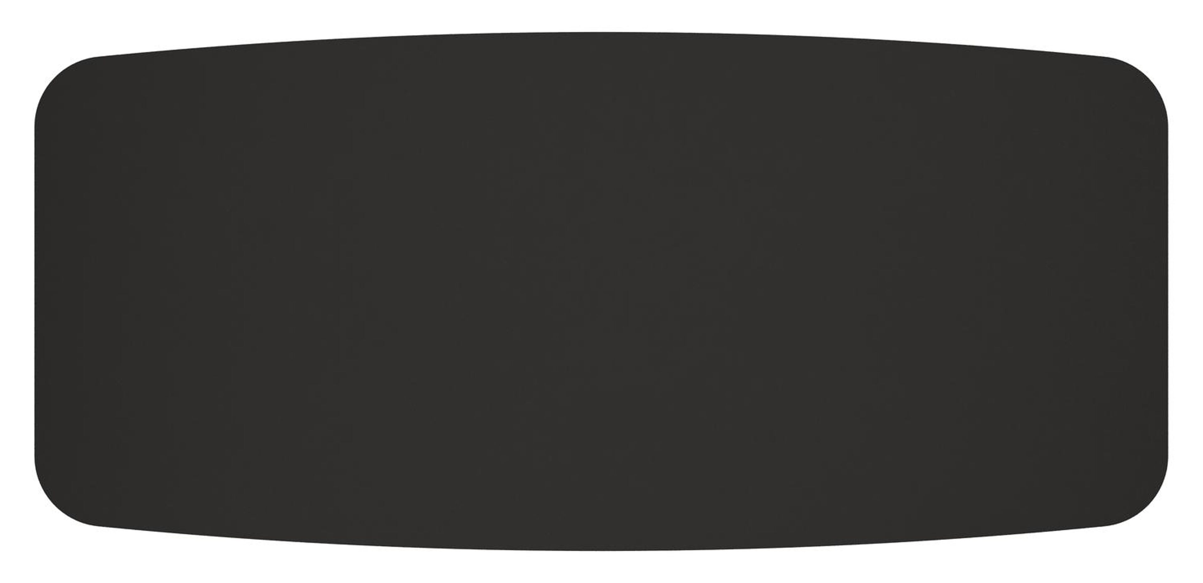 Pamplona bootvormige tuinset in zwart aluminium en sintered stone notte minerale met 6 Matera tuinstoelen