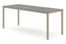 Rechthoekig afgerond - L 200 x B 80 x H 75 cm