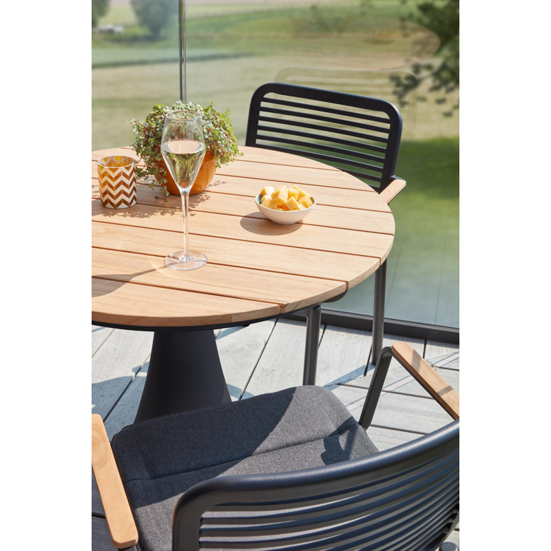 Fano stoelkussen in all weather sunbrella® luxe natte sooty