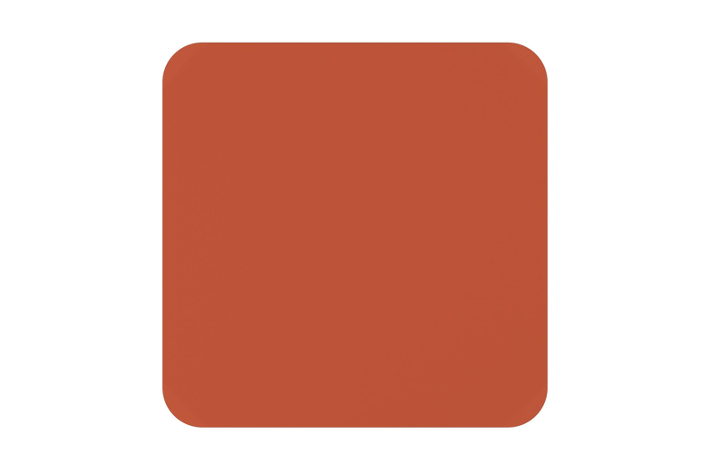 Orso tuintafel afgerond vierkant in roestbruin aluminium - L 90 x B 90 x H 75 cm