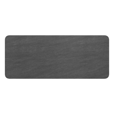 Orso tuintafel rechthoekig afgerond in zwart aluminium en volkeramiek basalt black - L 240 x B 100 x H 73.5 cm