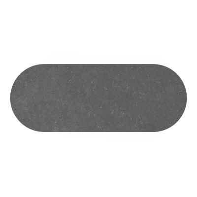 Donato tuintafel in zwart aluminium en volkeramiek aspen grey - L 260 x B 100 x H 74 cm