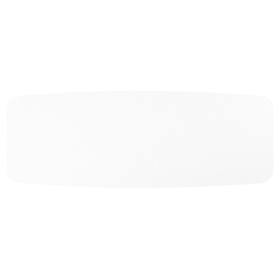 Orso tuintafel bootvorm in beige aluminium en volkeramiek Arctic White - L 315 x B 115 x H 74.5 cm