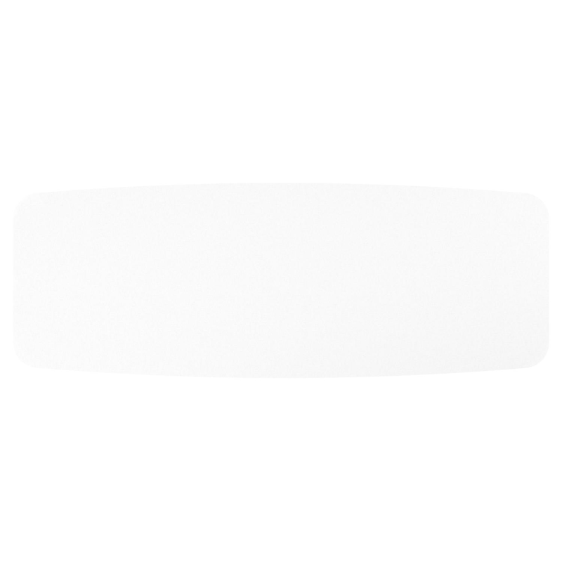 Orso tuintafel bootvorm in beige aluminium en volkeramiek Arctic White - L 315 x B 115 x H 74.5 cm