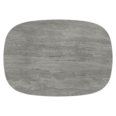 Amico tuintafel bombo xl in wit aluminium en volkeramiek Aspen Grey - L 210 x B 148 x H 73.5 cm