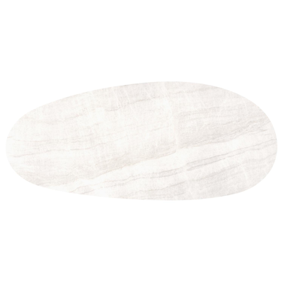 Amico tuintafel mango in zwart aluminium en volkeramiek Taj Mahal - L 320 x B 140 x H 73.5 cm