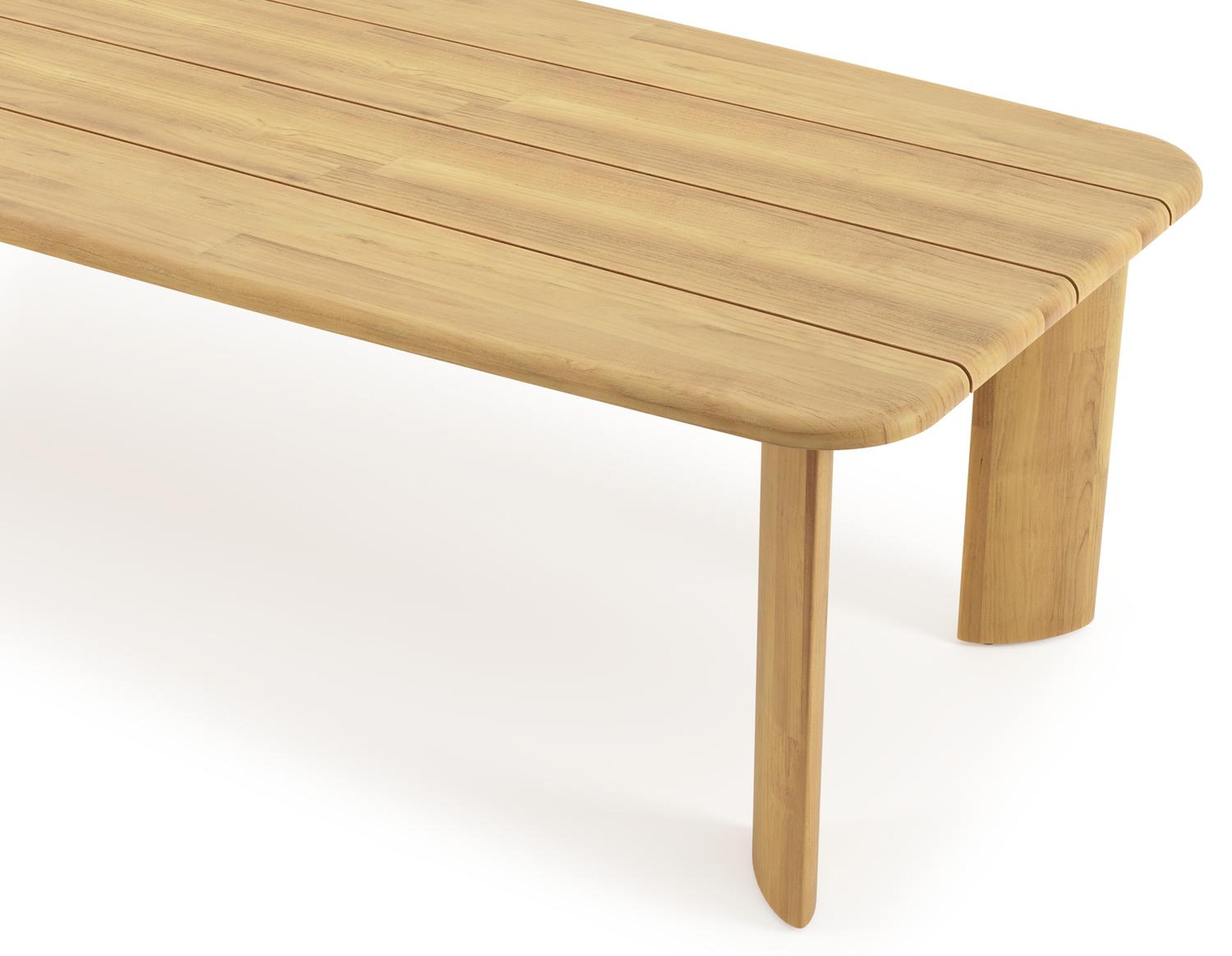 Gardo tuintafel bootvorm in teak - L 315 x B 115 x H 75 cm