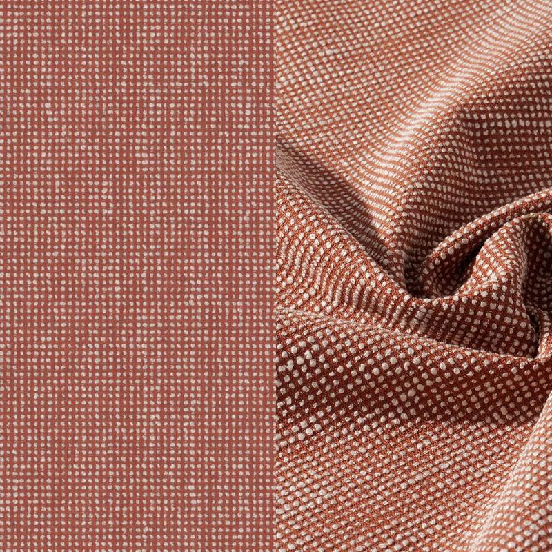 Salon de jardin d'angle Donato en teck et corde ronde tissée verticalement beige et coussins en all weather sunbrella® luxe Slow Alezan