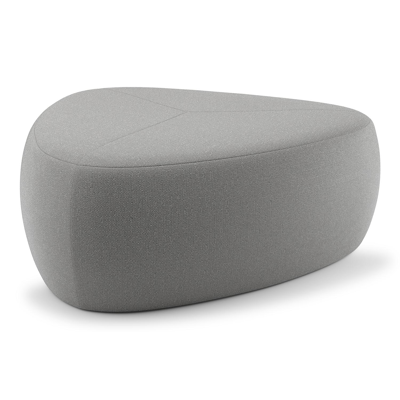 Pouf Masso en savane zinc All weather sunbrella® luxe - Lrg. 90 x Prof. 90 x Haut. 35 cm