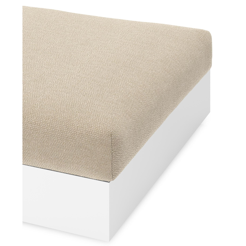 Como poef in wit aluminium met althea chalk all weather cosytica kussen