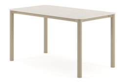 Rechthoekig afgerond - L 140 x B 80 x H 75 cm