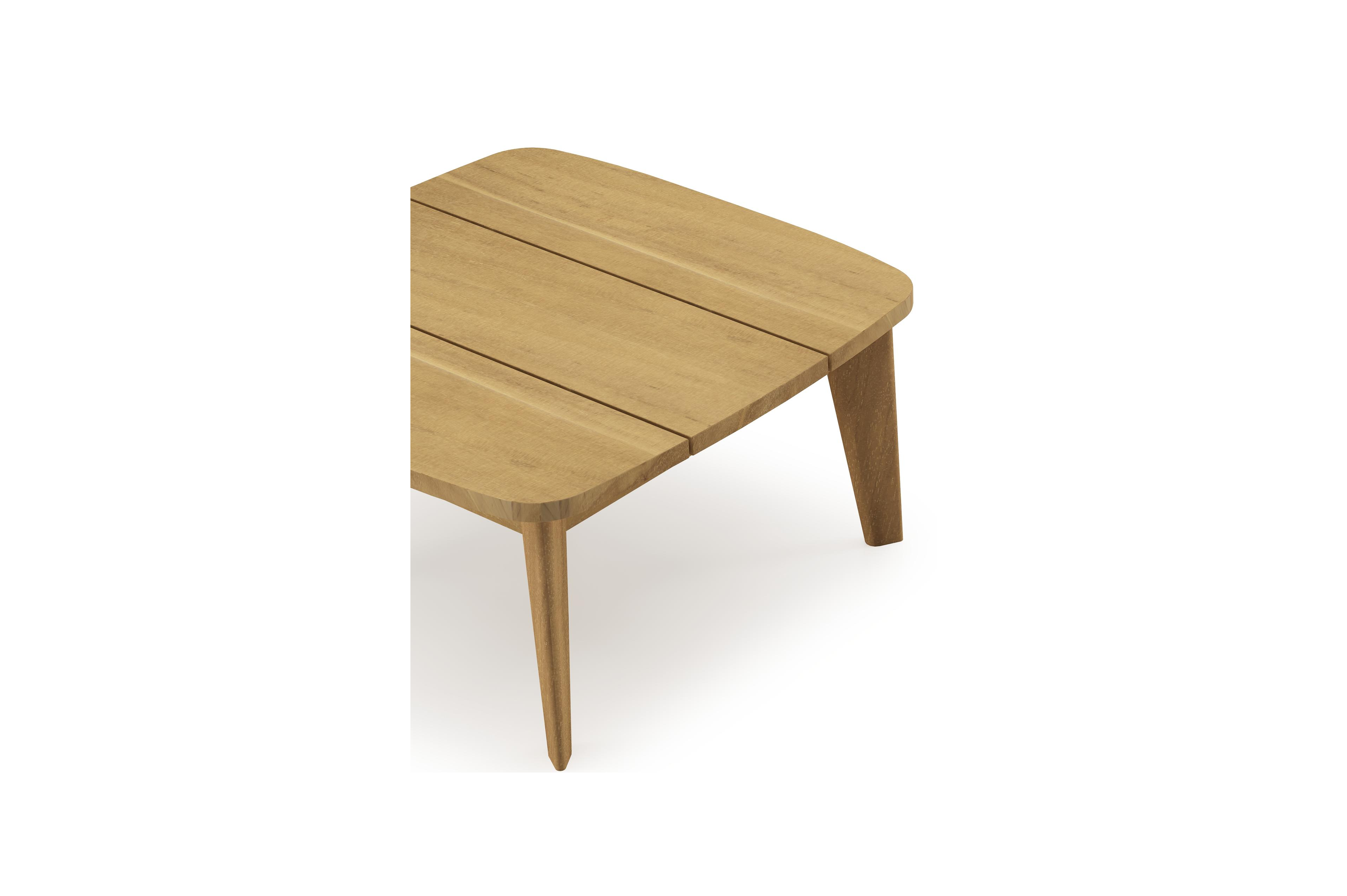 Lacrima bijzettafel in teak - L 60 x B 60 x H 30 cm