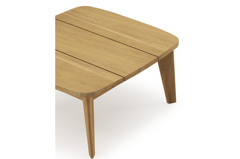 Lacrima bijzettafel in teak - L 60 x B 60 x H 30 cm