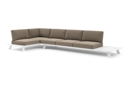 3-zit hoek links/rechts + 2-zit + zijtafel