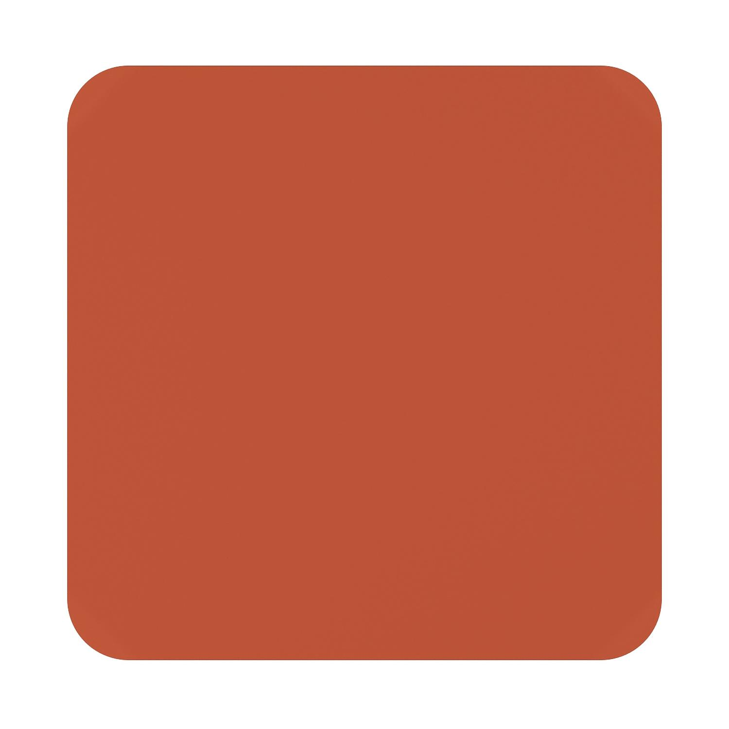 Table de jardin Orso carré arrondi en aluminium brun rouille - Lg. 90 x Lrg. 90 x Haut. 75 cm