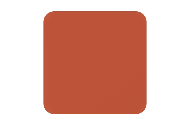 Orso tuintafel afgerond vierkant in roestbruin aluminium - L 90 x B 90 x H 75 cm