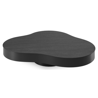 Lomano loungetafel cloud in zwart aluminium en volkeramiek Basalt Black - L 131 x B 108 x H 25 cm