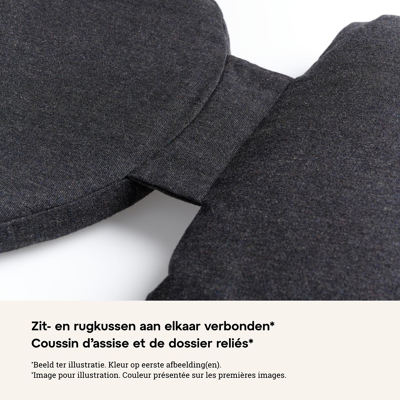 Coussin de chaise (siège et dos) Nano en corde en all weather sunbrella® luxe lopi ash