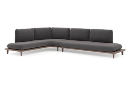 Chaise longue droite + 3-pl