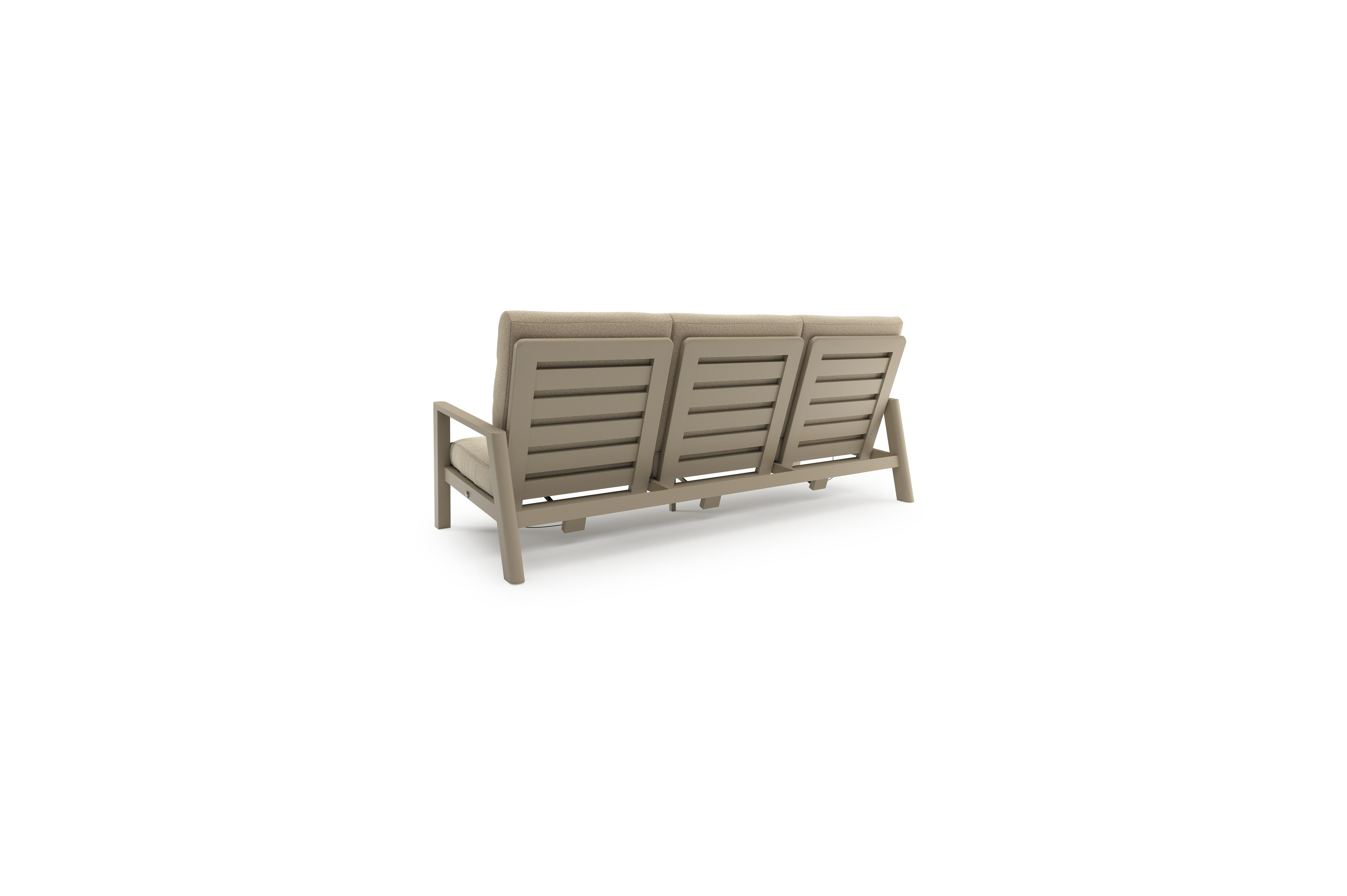 Cirello loungeset in beige aluminium met soul papyrus all weather solica kussen