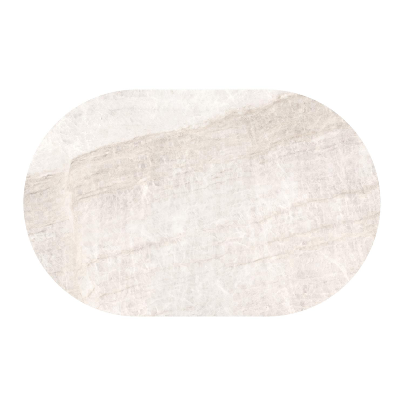 Teramo kantelbare tuintafel bombo in zwart aluminium en volkeramiek Taj Mahal - L 110 x B 70 x H 74 cm