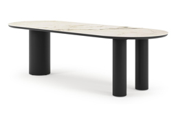 Ovaal - L 260 x B 100 x H 74 cm