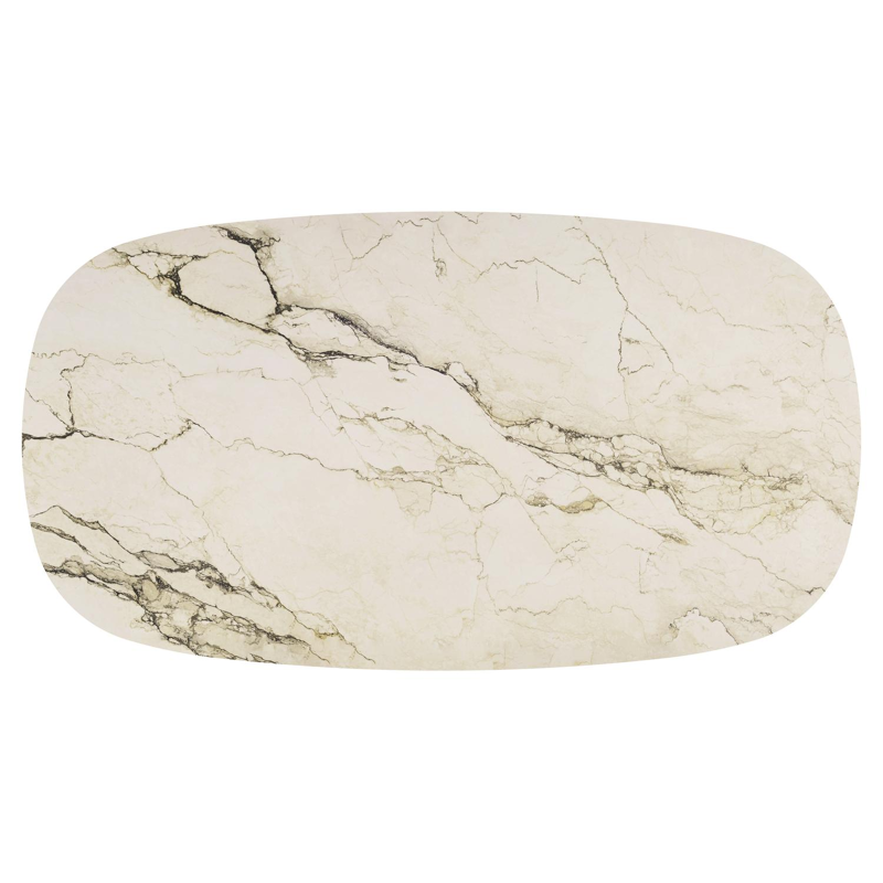 Amico tuintafel bombo xl in beige aluminium en volkeramiek Colorado Dunes - L 270 x B 148 x H 73.5 cm