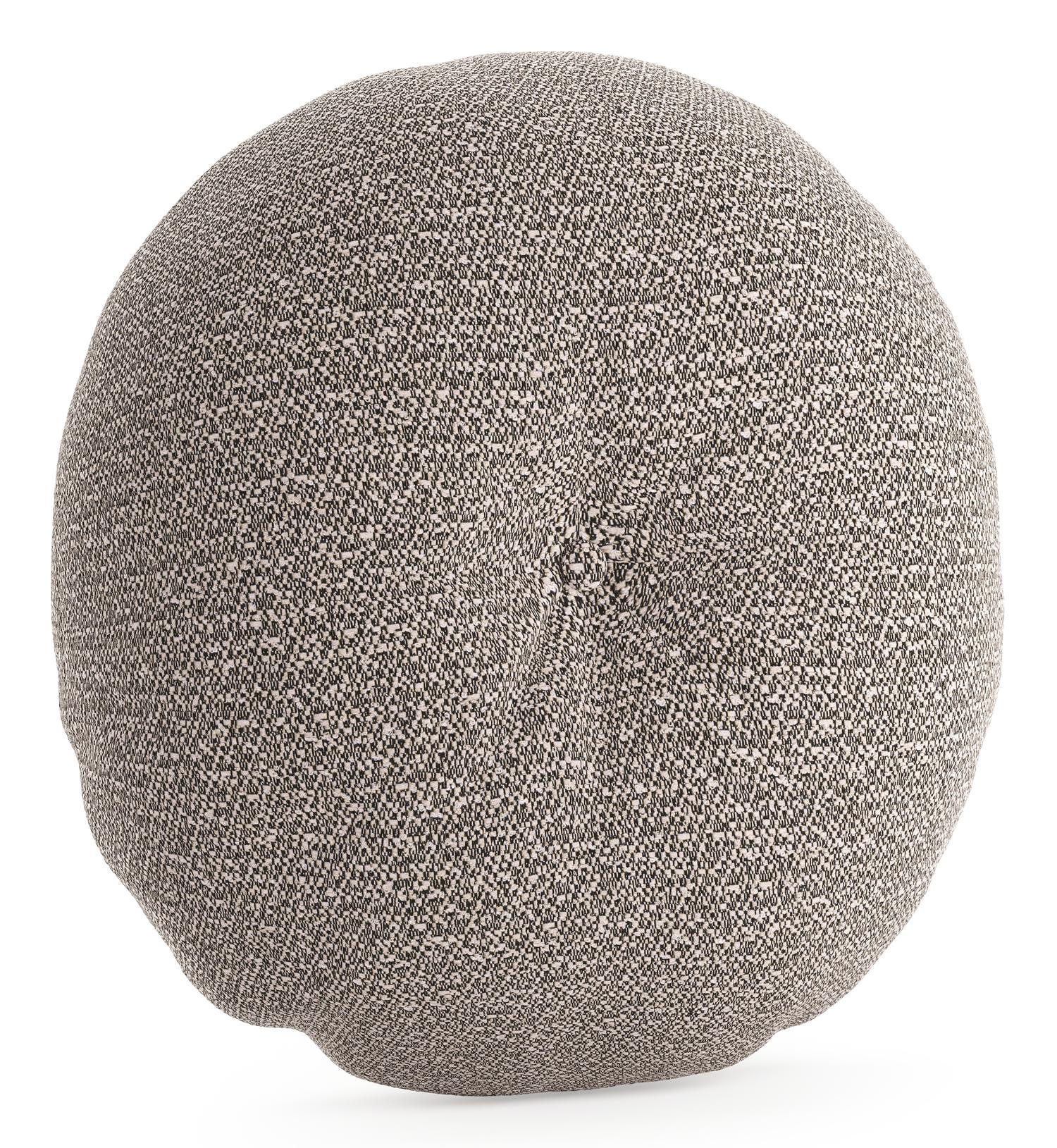 Rond sierkussen in all weather sunbrella luxe wander granite