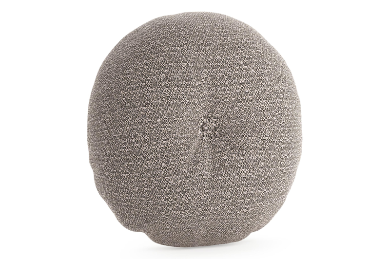 Rond sierkussen in all weather sunbrella luxe wander granite