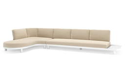 Chaise longue droite + 3-pl