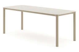 Rechthoekig afgerond - L 200 x B 80 x H 75 cm