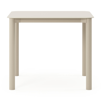 Orso tuintafel afgerond vierkant in beige aluminium - L 90 x B 90 x H 75 cm
