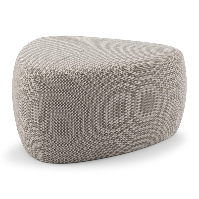 Pouf Masso en all weather sunbrella luxe lopi fossil - Lrg. 60 x Prof. 60 x Haut. 35 cm