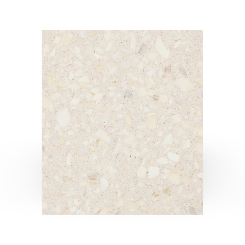 Como loungetafel rechthoekig in zwart aluminium en volkeramiek Retrostone - L 70 x B 80 x H 20 cm