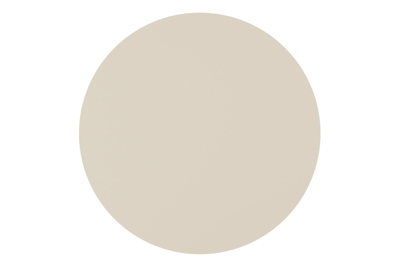 Fano tuintafel rond in beige aluminium - Dia. 110 cm