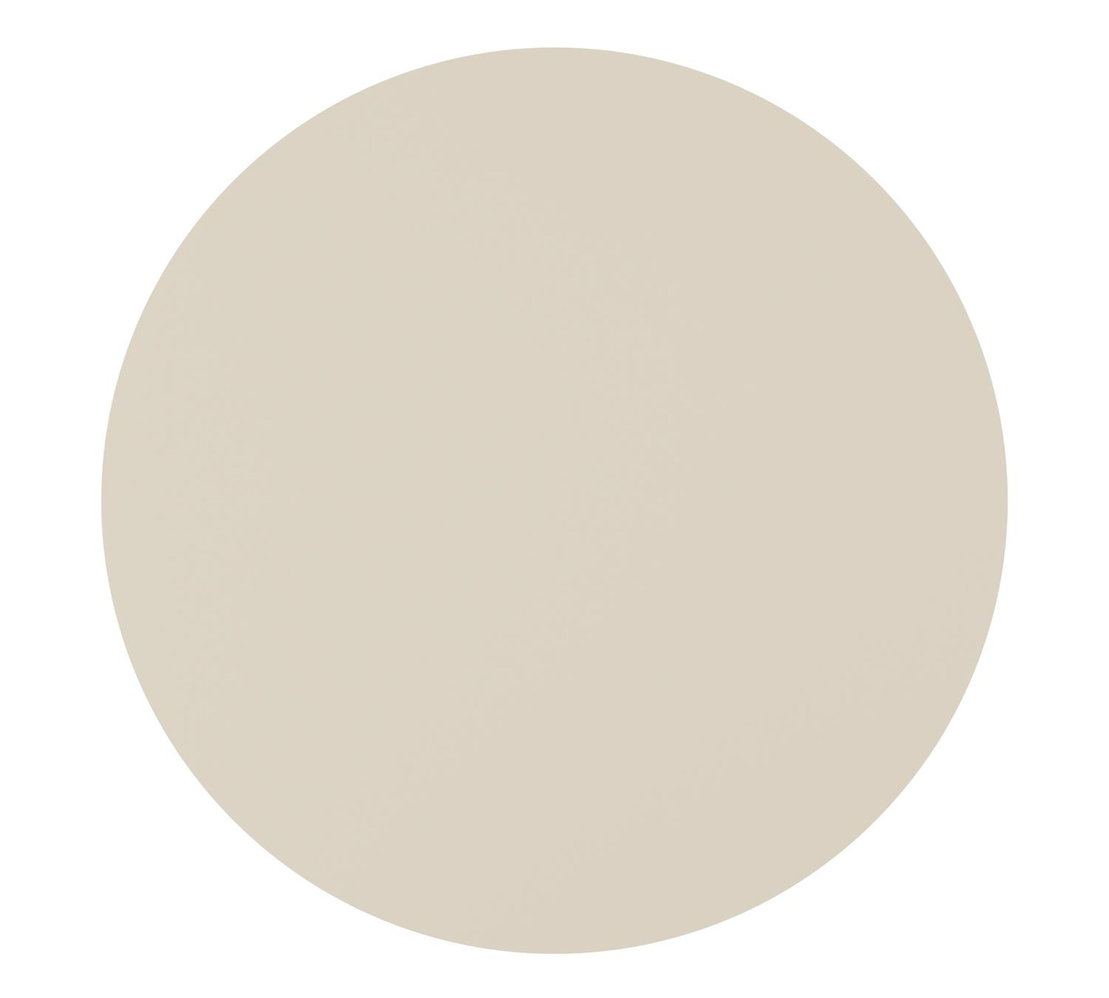 Fano tuintafel rond in beige aluminium - Dia. 110 cm