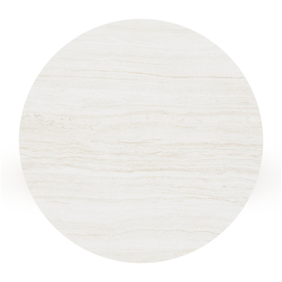 Bomero loungetafel in teak en volkeramiek Calista - Dia. 85 cm