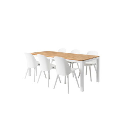 Bena stoel wit-wit - kunststof en kunststof