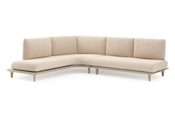 Chaise longue rechts + 2-zit