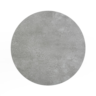 Table de jardin Donato en aluminium blanc et céramique pleine new york - Dia. 110 x H 106 cm