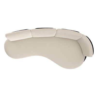 Donato loungebank in zwart aluminium met lopi marble all weather sunbrella® luxe kussen