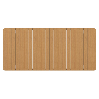 Alora tuintafel rechthoekig in beige aluminium en polywood - L 220 x B 100 x H 74 cm